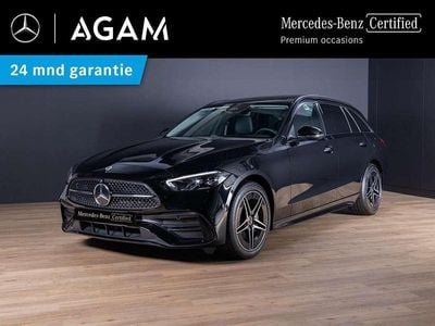 Zwart, metallic lak Gebruikt 2024 Mercedes C300e AMG line Stationwagen | € 45.950 (Goede deal)