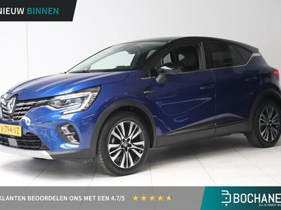 Twotone bleu iron (rqh) & noir étoilé (gne) Gebruikt 2024 Renault Captur Iconic SUV | € 28.900 (Iets duurder)