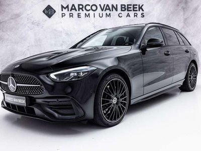 Zwart Occasion 2022 Mercedes C300e AMG line Stationwagen | € 37.850 (Eerlijke prijs)