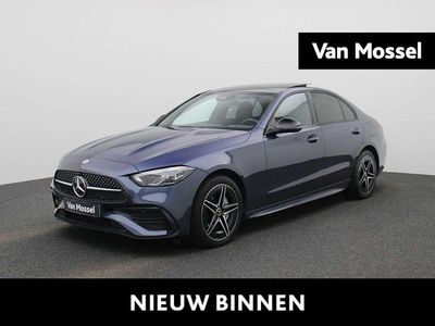Blauw Occasion 2024 Mercedes C300e AMG line Sedan | € 42.945 (Eerlijke prijs)