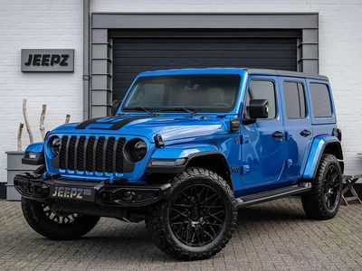 Blauw (metallic) Gebruikt 2022 Jeep Wrangler Unlimited Sahara SUV | € 64.950 (Eerlijke prijs)