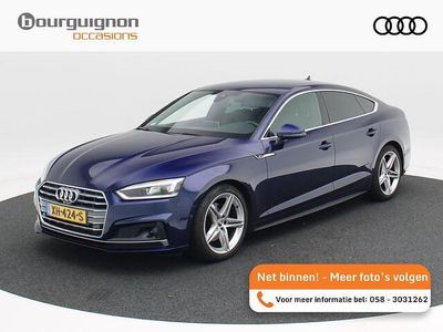 Blauw (metallic) Occasion 2019 Audi A5 Sportback S-Line Hatchback | € 27.850 (Eerlijke prijs)