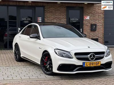 tweedehands Mercedes C63S AMG C-KLASSEAMG S 2017 4.0 V8 Dealer onderhouden Parelmoer Wit BTW auto