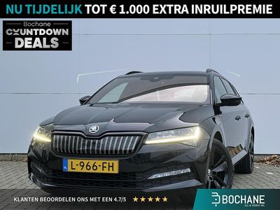 Zwart Gebruikt 2021 Skoda Superb Business Line Stationwagen | € 27.695 (Eerlijke prijs)
