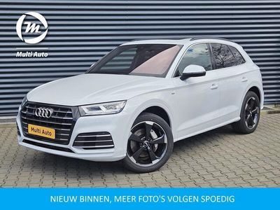 tweedehands Audi Q5 55 TFSI e quattro S Line Plug In Hybrid 367pk PHEV | Panodak | Massage | Virtual Cockpit | Camera | Sportstoelen Verwarmd | Apple Carplay | Stuurverwarming |