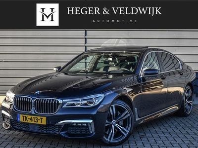 tweedehands BMW 730L 7-SERIE d xDRIVE HIGH EXECUTIVE | M-SPORT | ACTIVE CRUISE | ADAPTIVE FULL-LED | COMFORT SEATS | PANORAMADAK | HEAD-UP | AMBIANCE INTERIEUR | HARMAN/KARDON | LUCHTVERING | 360 CAMERA | SOFT CLOSE | 4-ZONE C COMFORT ACCESS | STOEL VENTILATIE