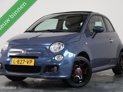 Blauw Occasion 2014 Fiat 500C Lounge Cabriolet | € 5.900 (Goede deal)