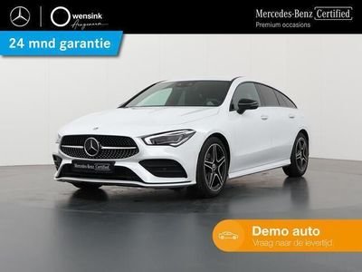 tweedehands Mercedes CLA200 Shooting Brake AMG Line | Rijassistentiepakket | Sfeerverlichting | Stoelverwarming | Keyless Entry | 360-camera | MULTIBEAM LED | Elektrische Kofferklep |