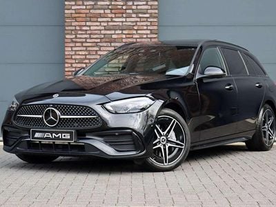 Zwart Gebruikt 2022 Mercedes C300e AMG line Stationwagen | € 38.500 (Eerlijke prijs)