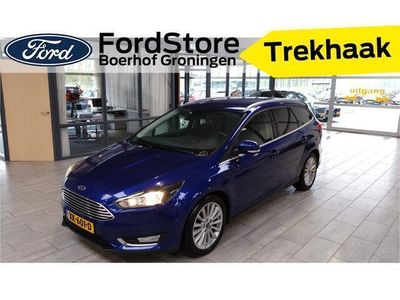 tweedehands Ford Focus Wagon EcoBoost 125 pk Titanium | Trekhaak | Winter Pack | Camera | Navi | Apple Carplay | 100% dealer onderh.