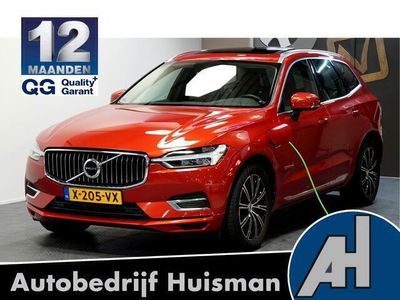 tweedehands Volvo XC60 2.0 T8 AWD 287kW/390pk Aut8 Twin Engine Inscription LUCHTVERING + PANORAMADAK + HARMAN/KARDON + PILOT ASSIST + BLIS + SPORTSTOELEN + LEER + STOELVERWARMING + LEER + LANE ASSIST + CAMERA + EL.TREKHAAK + PARKSENSOREN + 19" LM-VELGEN!!