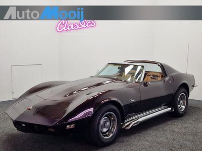tweedehands Chevrolet Corvette C3 Manual 250 BHP L82 350 V8 / 4-Speed / Matching Numbers *Chrome Bumper* Sidepipes / 1973 One year only / Targa
