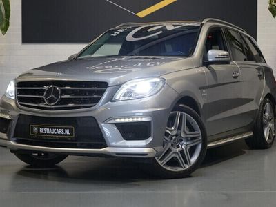 tweedehands Mercedes ML63 AMG M-KLASSEAMG V8 525Pk AUTOMAAT-ACC-CAMERA-CLIMA-HARMAN KARDON-LUCHTVERING-PANORAMA-STOEL VERWARMING VENTILATIE