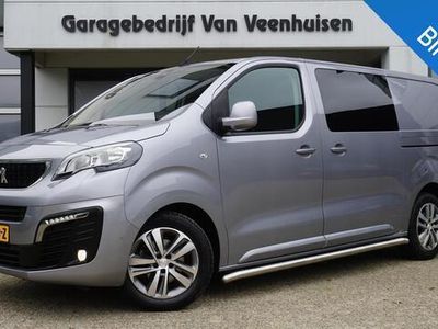 tweedehands Peugeot Expert 2.0 BlueHDI 122PK Long Asphalt DC 5-Zits 2x Schuifdeur Navi Airco Cruise control Trekhaak A-Camera *1e Eigenaar* NL auto! 33370km!