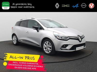 tweedehands Renault Clio IV Estate TCe 90pk Limited ALL-IN PRIJS! Airco | Cruise | Navi | Parksens. a.