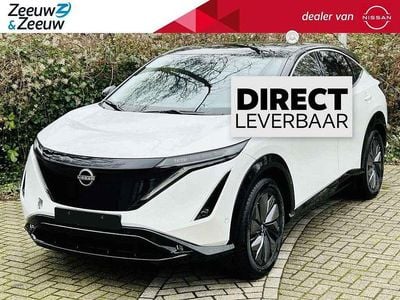 Pearl white / black roof Nieuw 2025 Nissan Ariya Evolve SUV | € 45.850 (Super prijs)