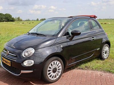 Zwart Occasion 2017 Fiat 500C Lounge Cabriolet | € 9.750 (Eerlijke prijs)