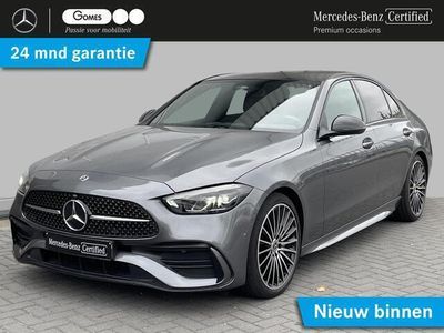 tweedehands Mercedes C180 AMG | Panoramadak | 19inch Spaakvelgen Trekhaak | Nightpakket |