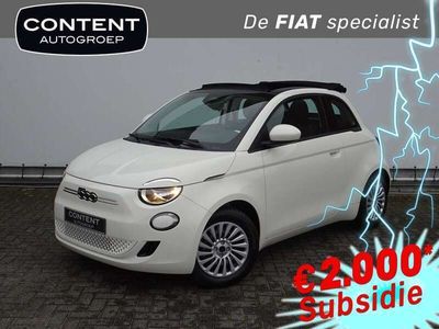 tweedehands Fiat 500C 24kWh 70pk Cabrio met €2950 Overheids subsidie