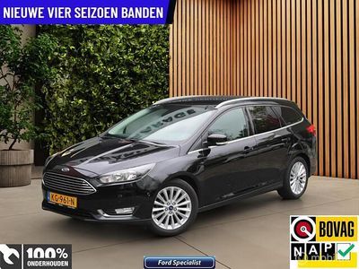 Zwart Occasion 2016 Ford Focus Titanium Stationwagen | € 10.895 (Iets duurder)