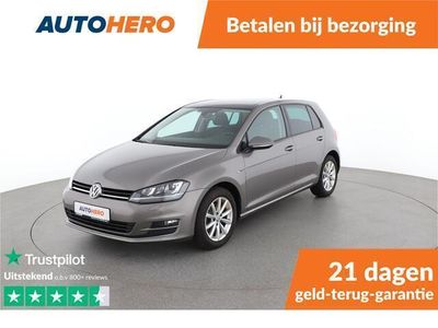 tweedehands VW Golf VII 1.4 TSI Lounge 125PK | YR13946 | Navi | Panoramadak | Xenon | Cruise | Stoelverwarming | Climate | Parkeersensoren V+A | Lichtmetalen Velgen |