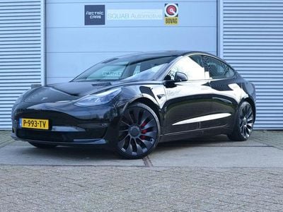Zwart Gebruikt 2022 Tesla Model 3 Performance Sedan | € 36.999 (Iets duurder)
