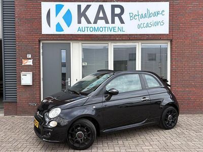 Zwart Occasion 2014 Fiat 500C Lounge Cabriolet | € 5.995 (Eerlijke prijs)