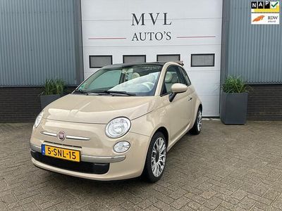 Beige Occasion 2013 Fiat 500C Lounge Cabriolet | € 5.990 (Eerlijke prijs)