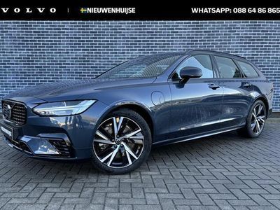 tweedehands Volvo V90 T6 Long Range Recharge AWD Plus Dark | Hraman Kardon | Stoel/stuurverwarming | Google Maps navi