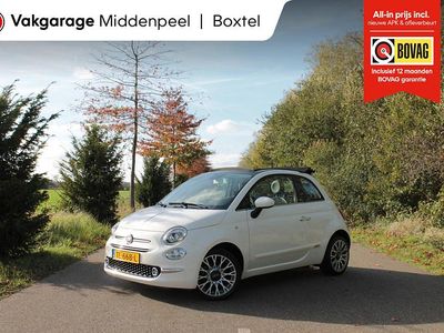 Wit Gebruikt 2018 Fiat 500C Lounge Cabriolet | € 9.950 (Eerlijke prijs)
