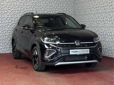 Zwart Nieuw 2025 VW T-Cross R-line Edition SUV | € 36.440 (Goede deal)