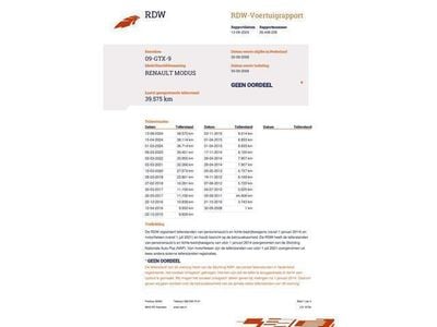 Occasion Renault Modus Expression 79 PK (58 kW) 2008 Beige MPV