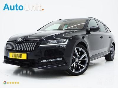 Zwart Gebruikt 2021 Skoda Superb SportLine Stationwagen | € 26.840 (Eerlijke prijs)