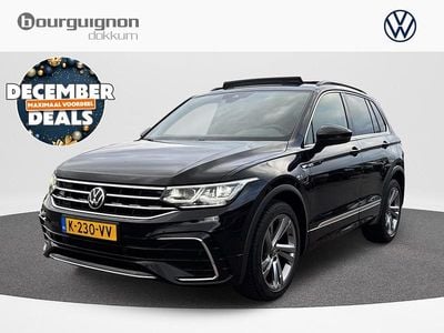 Zwart Gebruikt 2021 VW Tiguan R-line SUV | € 25.700 (Super prijs)