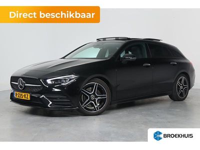 Zwart Gebruikt 2022 Mercedes CLA200 Shooting Brake AMG Line Premium Plus Stationwagen | € 34.900 (Duur)