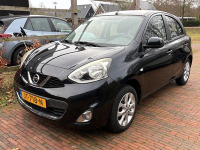 Zwart (metallic) Gebruikt 2016 Nissan Micra Acenta Hatchback | € 7.250 (Goede deal)