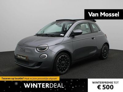 Grijs Occasion 2023 Fiat 500e La Prima Cabriolet | € 23.900 (Eerlijke prijs)