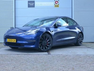 Blauw Gebruikt 2021 Tesla Model 3 Performance Sedan | € 30.999 (Eerlijke prijs)
