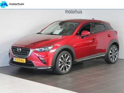 tweedehands Mazda CX-3 2.0 SKYACTIV-G 120pk GT-M | Navi | HUD | Bluetooth | Metallic lak Soul Red Crystal | Sensoren | Weinig Kilometers | Zeer mooi!
