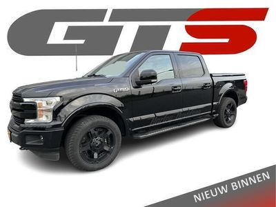 tweedehands Ford F-150 lariat sport 4x4 5.0 V8 SuperCrew Lariat Black | Panoramadak | | Volleder | B&O Surround | LPG | Voor+ Achterin Stoelverwarming | Memory | Carbon inleg | Adap Cruise | 20" | ParkAssist | 360Camera | Etc.. 1 eig