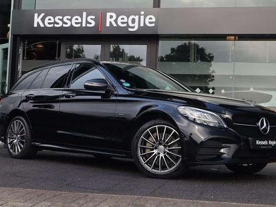 Zwart Occasion 2020 Mercedes C300e AMG line Stationwagen | € 26.950 (Iets duurder)