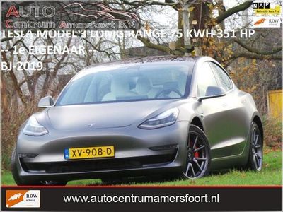 Occasion Tesla Model 3 Long Range RWD 258 kW (351 PK) 2019 Grijs Sedan