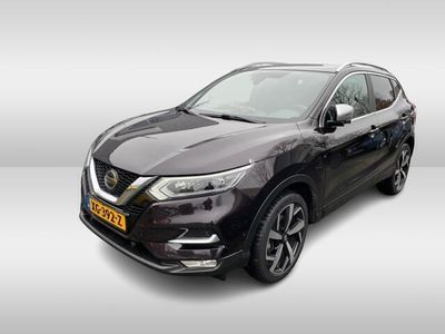 tweedehands Nissan Qashqai 1.2 Tekna + / Trekhaak / Panoramadak / 360Camera / Luxe Leder / Bose / ACC / Keyless / Navigatie / DAB / Stoelverwarming