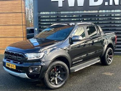 tweedehands Ford Ranger 2.0 TD AUT 213 PK 5 PERS GRIJS KENTEKEN WILDTRACK RAPTOR PACK ¤ 43495 EXCL Zeer luxe 4x4 met alle opties mag 3500 KG TREKKEN LEDER-NAVI-CLIMA-CRUISE - aflever pakket en garantie naar keuze -