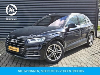 tweedehands Audi Q5 55 TFSI e quattro S Line 367pk Plug In Hybrid PHEV | Luchtvering | Trekhaak af Fabriek | Adaptive Cruise | Virtual | Massage Sportstoelen | Apple Carplay | Navi Plus |