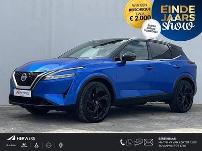 Two tone magnetic bleu metallic/enigma black Occasion 2022 Nissan Qashqai Tekna+ SUV | € 26.935 (Eerlijke prijs)