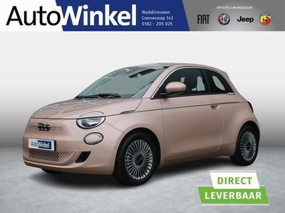tweedehands Fiat 500e 3+1 42 kWh | Clima | Cruise | Stoelverwarming | Apple Carplay | Priv. glass | BSM