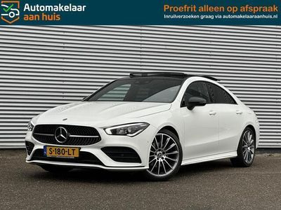 tweedehands Mercedes CLA200 AMG DAK SFEER CAMERA CARPLAY RIJKLAAR NAP