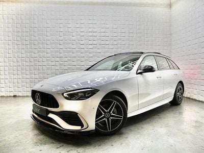 Wit Occasion 2022 Mercedes C300e AMG Stationwagen | € 37.499 (Eerlijke prijs)