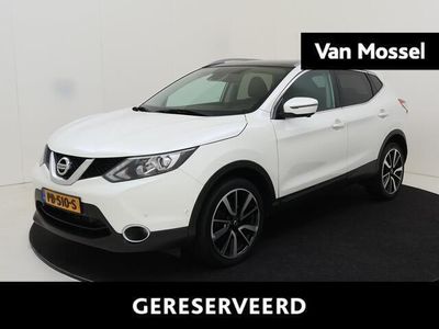 tweedehands Nissan Qashqai 1.2 115 PK Tekna Navigatie / Climate Control / Cruise Control / Lichtmetaal / Leder / Panorama dak